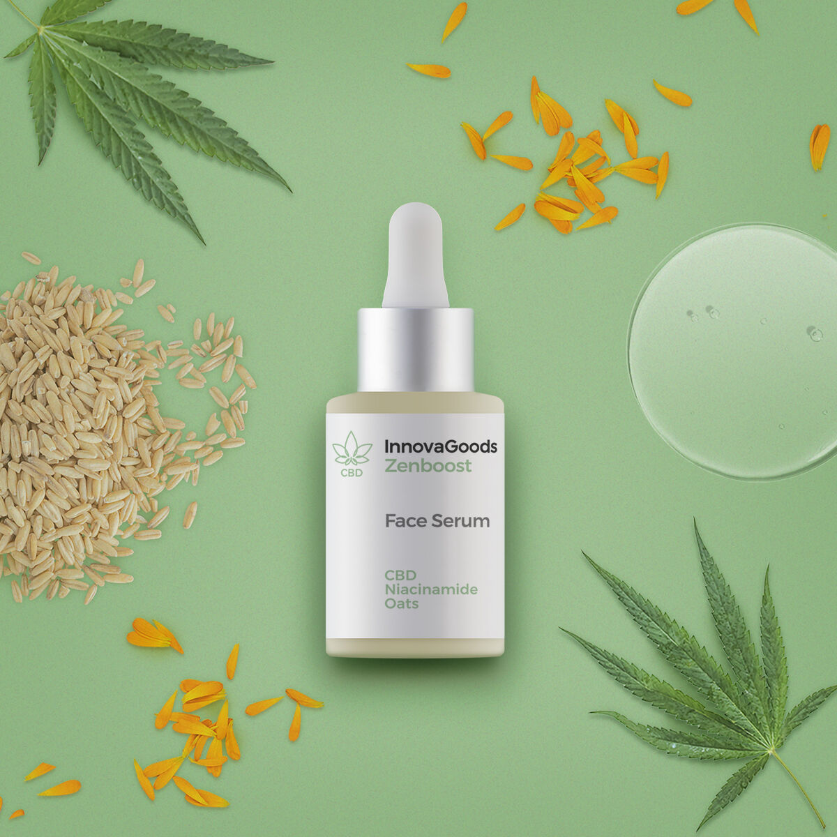 Obrazni Serum CBD Zenboost InnovaGoods 30 ml